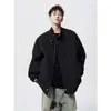 Jaqueta bomber masculina tendência estilo americano com gola alta, novo estilo outono high-street, casaco casual de trabalho versátil e funcional