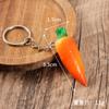 Modelo de fruta em miniatura de simulação de PVC morango laranja chaveiro pingente de bolsa brinquedo de casa de brincar de comida em miniatura