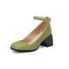 Comércio exterior transfronteiriço sapatos femininos plus size bico quadrado sapatos de salto alto T5-2