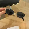 Nuevas gafas de sol Arc de Triomphe protector solar para mujer cara pequeña gafas de sol de alta gama gafas ovaladas de metal vintage
