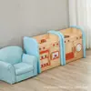 Centro de Educação Infantil para Crianças de 1 a 3 Anos, Mobiliário de Jardim de Infância, Mesas e Cadeiras de Madeira Maciça com Cobertura Macia, Área Educacional, Conjunto de Brinquedos