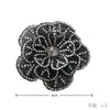 Parche de Tela de Malla Multicapa con Flor de Pedrería Accesorios Bordado 3D Hecho a Mano Flor para Zapatos Sombreros Vestidos de Boda Vestidos de Noche Flores Decorativas DIY
