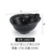 Vajilla de Mesa para Hotel Restaurante melamina plástico negro imitación porcelana anticaída esmerilado tazón pequeño de plástico tazón comercial tazón para sopa tazón para arroz