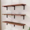 Estante de Madera Montado en la Pared, Panel Divisor Montado en la Pared, Tablero sin Pintar, Estantería de Pared para Sala de Estar, Tablero Suspendido