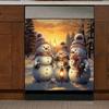 Imán para Lavavajillas Nuevo Personalizado Transfronterizo Decoración de Muñeco de Nieve Grande de Navidad para Cocina del Hogar Interior