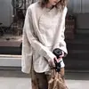 Camisa de Lino Irregular de Manga Larga Retro para Mujer, Camisa Base Versátil Casual de Primavera, Camisa Pulóver de Diseño Moderno