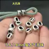 Plata de Ley S925 Cuentas de Burbujas Vintage Rueda de Cuentas Pulsera de Cristal DIY Colgante Cuentas Espaciadoras Joyería Ajustable Accesorios de Plata