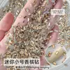 Pedras Strass Mini Flat-Back Populares para Nail Art na Cor Champagne, em Formato de Coração, Gota, Marquise e Cristais Irregulares, Decorações Deslumbrantes e Versáteis para Nail Art