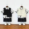 Vestido de Niños Verano Nuevo Chaleco Guapo Ropa de Actuación Camisa de Manga Corta Traje Niño Estilo Chino Chaqueta Nuevo Estilo Chino