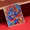 Dzambala Negro pintado tibetano pintura Thangka pintada a mano lienzo central impresión microchorro Thangka cultural y creativo Zakiralam al por mayor