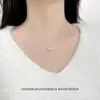 Moderna Cadena para Clavícula con Letra H Microincrustada de Circonita para Mujer, Estilo Ins Minimalista de Lujo Ligero Diseño de Nicho