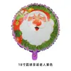 Globo redondo de 18 pulgadas con diseño de reno, muñeco de nieve y anciano para Navidad, decoración de fondo de Año Nuevo