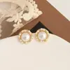 Brincos Pérola Barroca Vintage de Luxo Leve Estilo Francês, Brincos Elegantes e da Moda para Socialites, Acessórios de Orelha de Nicho