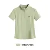 Ropa Deportiva de Tenis de Manga Corta de Verano para Mujer, Top Transpirable de Secado Rápido para Correr y Fitness, Camiseta Ajustada con Media Cremallera