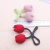 Acessórios de Lã Tulipa Flores Frescas Doces Decoração Bolsa de Flores Roupas Acessórios para Cabelo Corda de Gravata Acessórios para Pendurar Acessórios