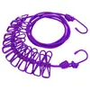 Tendedero portátil de colores, perchero multifuncional, gancho para secar ropa al aire libre, tendedero creativo a prueba de viento
