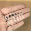 Acessórios de Decoração para Roupas DIY Feitos à Mão 3-5mm Botões Metálicos Galvanizados B Botões Redondos de Dois Furos para Roupas de Boneca Costuradas à Mão