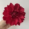 Cabeza de dalia de simulación, hecha a mano, de tela de seda, para arco de boda, fondo de pared, flores de simulación, venta al por mayor