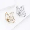 Broche de Mariposa Calado Simple de Esmalte de Aleación de Moda de Gama Alta Pin de Joyería para Corsage de Ropa Femenina Exquisito y Elegante