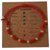 Pulsera de Cuerda Roja Retro con Cuentas Doradas Pulsera Tejida a Mano Accesorios Moda Personalidad Versátil Joyería para Hombres y Mujeres Venta al por Mayor