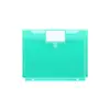 Bolsa para Archivo A4 Transfronteriza de 3 Agujeros con Etiqueta 18C Engrosada Almacenamiento de Oficina Bolsa de Archivo de Plástico Cierre de Velcro Bolsa de Archivo de PP