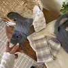 Songmu"Série Cinza-Roxo Aveia Meias Femininas, Design Nicho Estilo Ins, Meias de Cano Médio para Meninas, Atacado