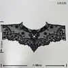 Directo de fábrica poliéster cuello ligero cuello de encaje bordado accesorios de ropa bordado costura a mano pegatinas de tela