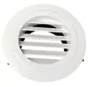 Saída de Ar Fresco Redonda de ABS Ventilação Tipo Pressão Ajustável Placa Redonda Embutida Saída de Ar Fresco Sistema de Ar Fresco Saída de Ar Fresco