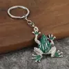 Chaveiro de carro de sapo com incrustação de diamantes, novo acessório de moda mais vendido, chaveiro criativo de animal sapo