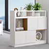Mueble Divisorio de Oficina Combinación de Archivador Pantalla Sencilla Estantería para Libros Estante de Almacenamiento Gabinete para Macetas Montado en Pared Gabinete de Exhibición de Piso