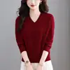 26 Outono Inverno Novo Casual Versátil Preguiçoso Tricô de Trança Gola V Suéter Cardigan Top para Mulheres Camada Base Top