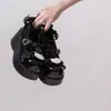 Zapatos Populares de Cuero Jk Dulce-Geniales para Chicas Hip-Hop 2025 Verano Retro Punk Gótico de Suela Gruesa Baja Lolita