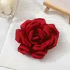 Presilha de Cabelo Exquisita Flor de Camélia Vermelha Puro Desejo Lateral Estilo Hong Kong Retro Flor Artificial Flor de Cabeça Acessórios de Cabelo Presilha de Cabelo Atmosfera
