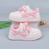 Zapatillas de Moda para Niñas 2026 Nuevo Modelo Primavera y Otoño Zapatos Casuales Suaves para Niños Mayores y Estudiantes Zapatos Blancos