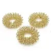 Suministro transfronterizo anillo masajeador de dedos anillo de masaje para dedo dorado plateado se puede seleccionar