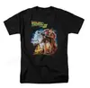 Camiseta Back to the Future Estampa Gráfica Moda Masculina Hip-Hop Roupa de Rua Camiseta de Manga Curta Camisa Esportiva Casual