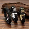 Pulseras tejidas para hombre y mujer europeas y americanas, personalizadas, versátiles, casuales, pulseras de cuero de alta gama, proveedor de comercio electrónico transfronterizo