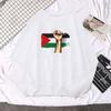 Moda Vintage de Otoño Suéter Pullover para Hombre Suéter Palestino Libre