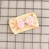 Accesorios para el cabello para niños, tocado de flores para bebé, lazo de lunares, fontanela, diadema de nailon, diadema de encaje para bebé, dulce banda para el cabello para primavera y verano