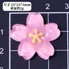 Acessórios de resina transparentes em formato de flor artificial de cinco pétalas para presilhas de cabelo, elásticos de cabelo DIY, ímãs de geladeira, decorações de copos de água e capas de celular