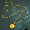 Estilo Japonés y Coreano Lujo Ligero Exquisito Micro Incrustación Cadena de Unicornio Latón Chapado en Oro Grabado Suave Unicornio Moda Pony Collar