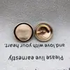Canal de Suministro Directo estilo metal brillante hebilla cosida a mano abrigo de lana metalizado traje ropa formal botón de suéter botón