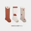 Medias para bebé primavera y otoño calcetines de algodón dibujos animados tarjeta amor súper lindas medias para bebé hasta la rodilla calcetines de algodón para bebé sin costuras