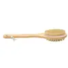 Cepillo de Baño de Bambú de Mango Largo Transfronterizo, Cepillo Exfoliante para Baño, Cepillo de Limpieza de Baño Masajeador, Cepillo de Cerdas de Madera, Cepillo de Doble Cara