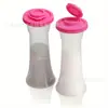 Venta Caliente Transfronteriza de Amazon Botella Aspersora de 2 Piezas Botella de Plástico para Condimentos Aspersor de Polvo Botella para Especias Pimienta