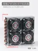 Radiador Condensador Pequeño de Carcasa y Tubos Refrigerador Congelador Enfriado por Aire Enfriado por Agua con Ventilador Intercambiador de Calor de Tubos y Aletas de Aluminio