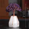 Árbol de Dinero de Citrino de Cristal Rosa Árbol de Cristal Natural Adorno Base de Piedra Cruda de Cristal de Ágata Alambre de Cobre Hecho a Mano