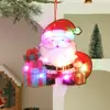 Colgante Decoración Luminosa Navideña Dibujos Animados Papá Noel Reno Linterna de PVC Accesorios para Fotos Navideñas