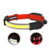 Farol de LED COB de alta potência direto da fábrica, mini farol de cabeça para corrida, farol de inundação recarregável para corrida noturna, fornecimento de luz para corrida