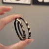 Arete grande de cuero con estampado de leopardo, pasador de plata S925, temperamento, moda, moda exagerada, personalidad, aretes con pasador de plata, aretes explosivos